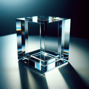 glass cube , photo