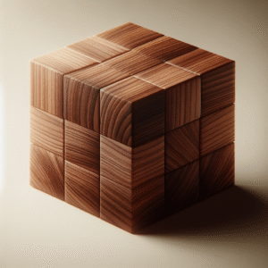 wooden cube , photo