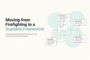 Professional header image for educational tutorial: Data Quality Management for Large Enterprises: Moving fro...