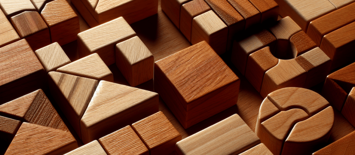wooden block puzzle , photo